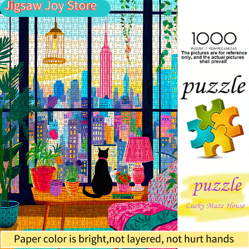 DIY Paper Puzzle, New York Cit - Plant Parent Free บทวิจารณ์และราคา