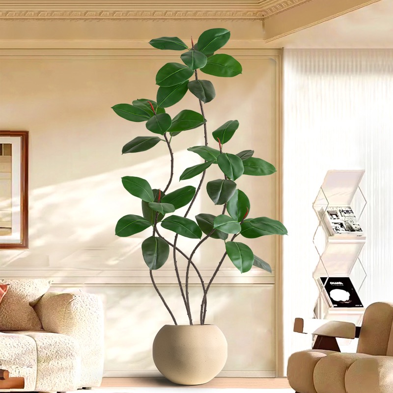 43-70in Fake Plants Large Arti - Rubber Plant Ficus บทวิจารณ์และราคา