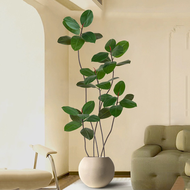 43-70in Fake Plants Large Arti - Rubber Plant Ficus บทวิจารณ์และราคา