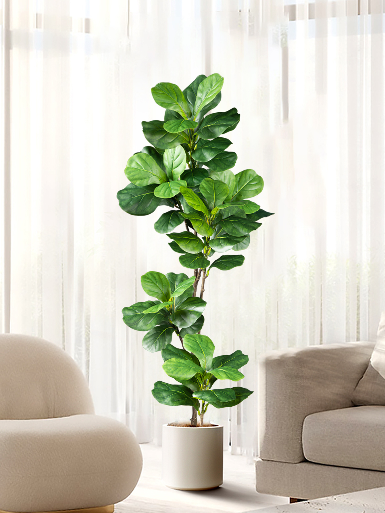 70-135cm Large Artificial Ficu - Rubber Plant Ficus บทวิจารณ์และราคา