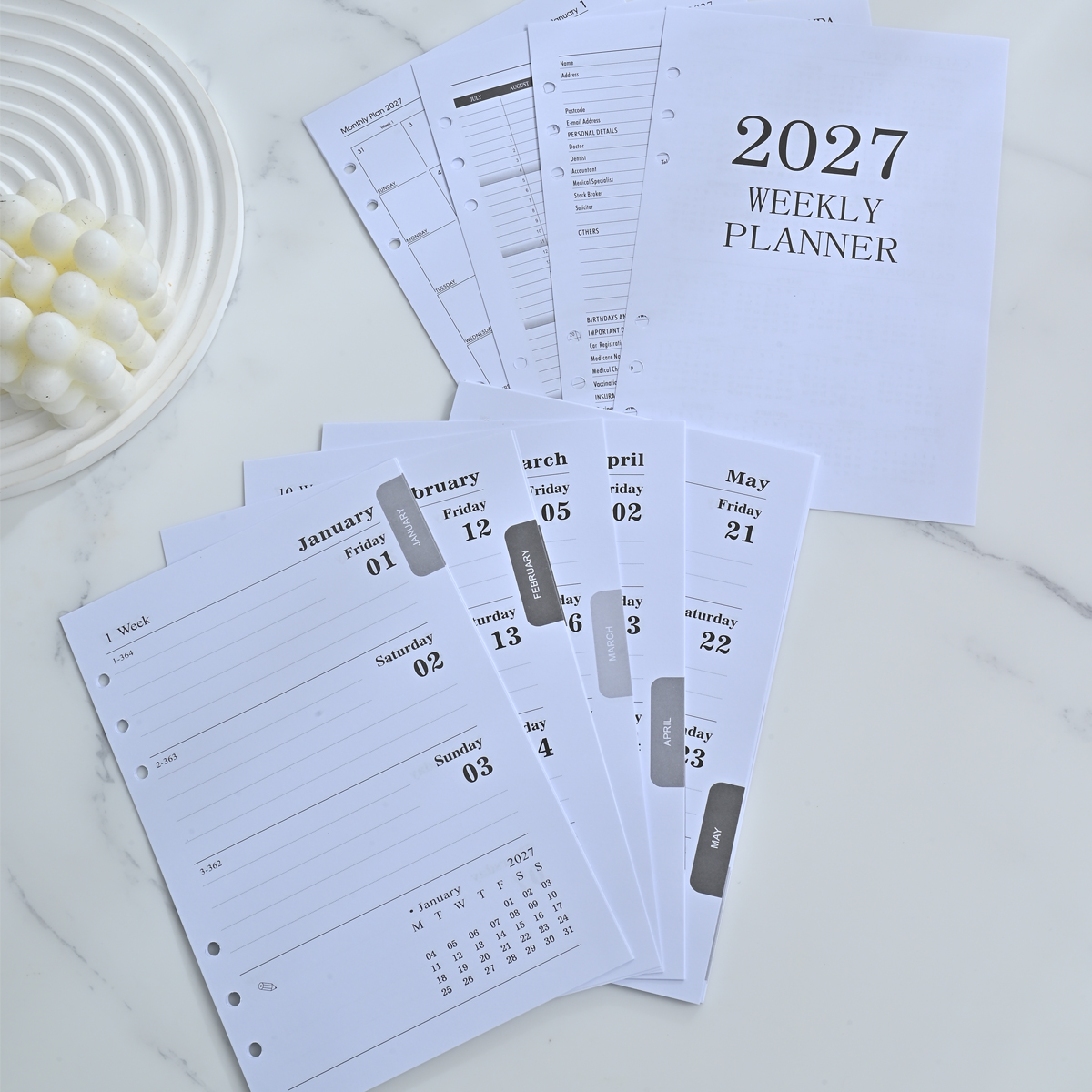 2027 A5 Weekly Planner Refill  - Planned Parenthood บทวิจารณ์และราคา