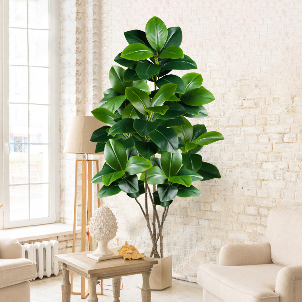 74-140cm Artificial Rubber Tre - Rubber Plant Ficus บทวิจารณ์และราคา