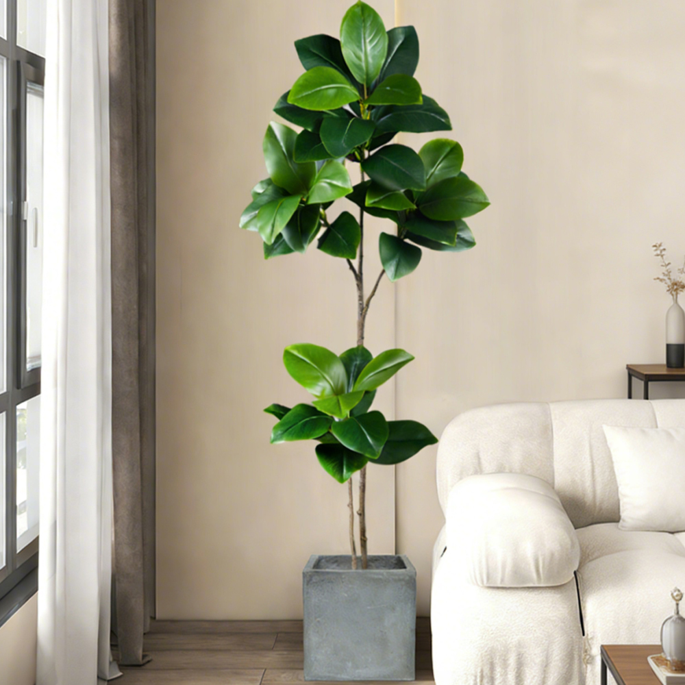 74-140cm Artificial Rubber Tre - Rubber Plant Ficus บทวิจารณ์และราคา