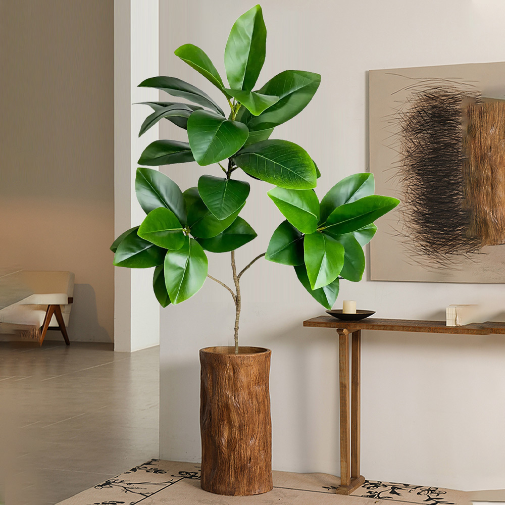 74-140cm Artificial Rubber Tre - Rubber Plant Ficus บทวิจารณ์และราคา