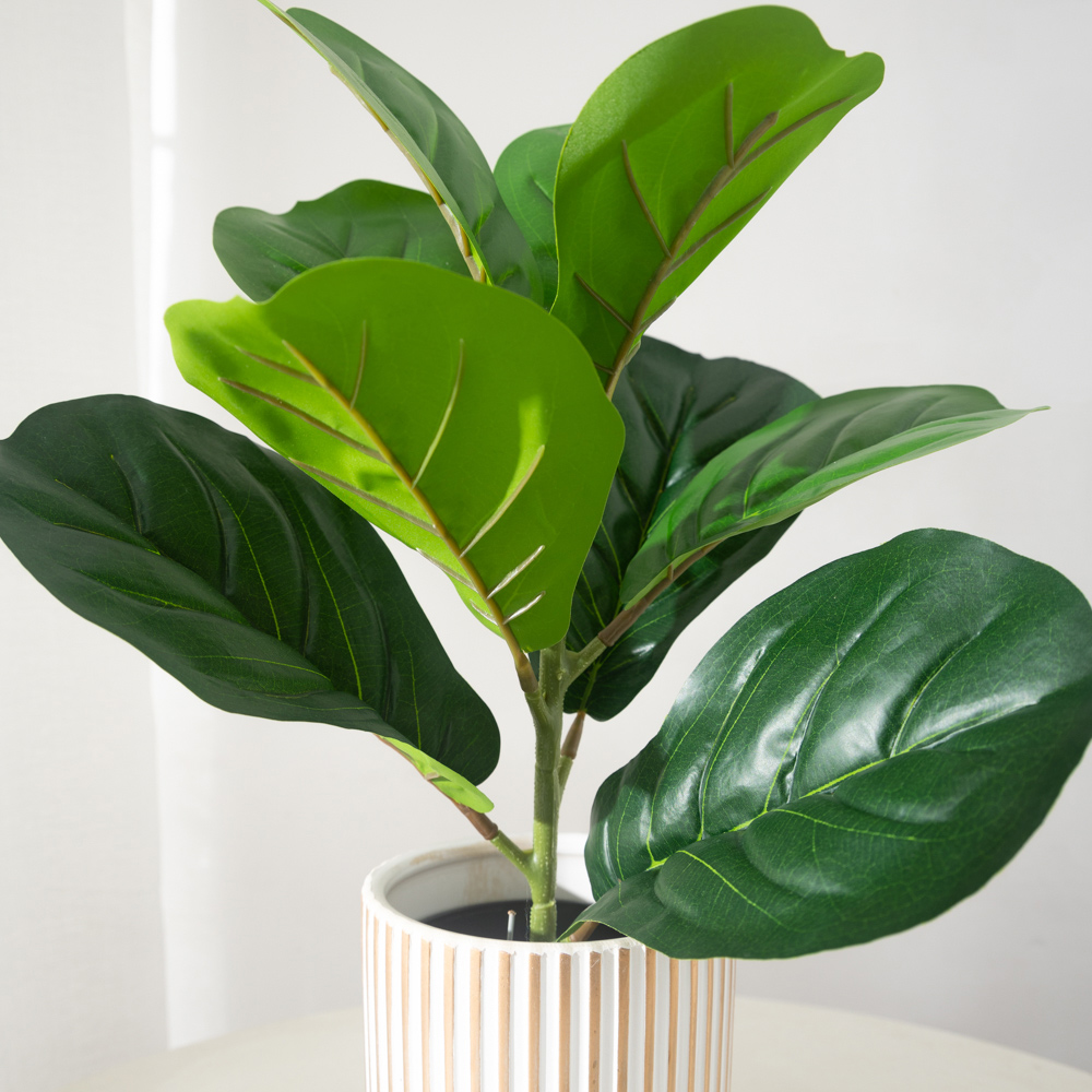 38cm 9 Forks Artificial Ficus  - Rubber Plant Ficus บทวิจารณ์และราคา