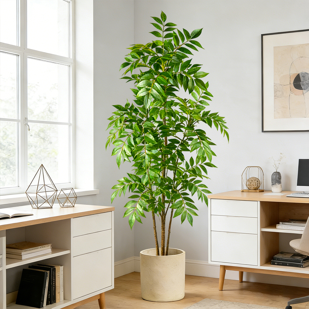76-140cm Artificial Rubber Tre - Rubber Plant Ficus บทวิจารณ์และราคา