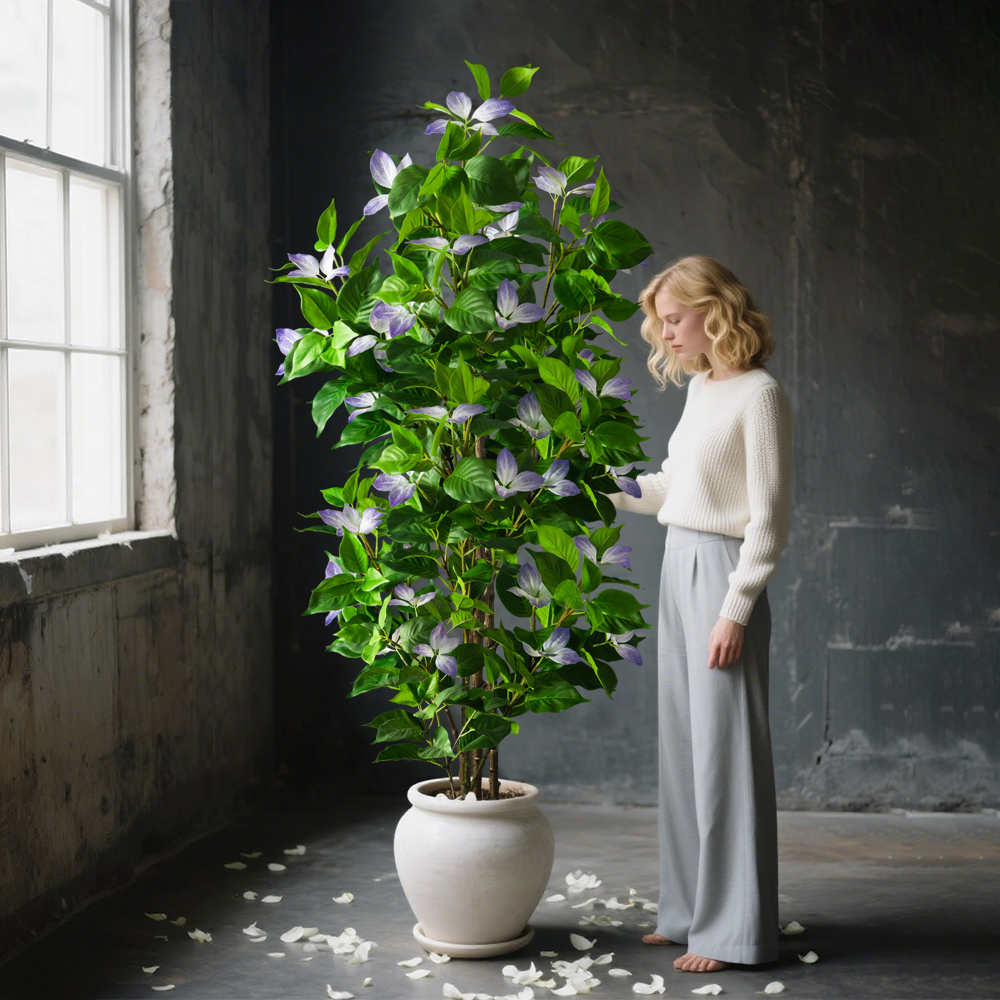 82-144cm Large Artificial Ficu - Rubber Plant Ficus บทวิจารณ์และราคา