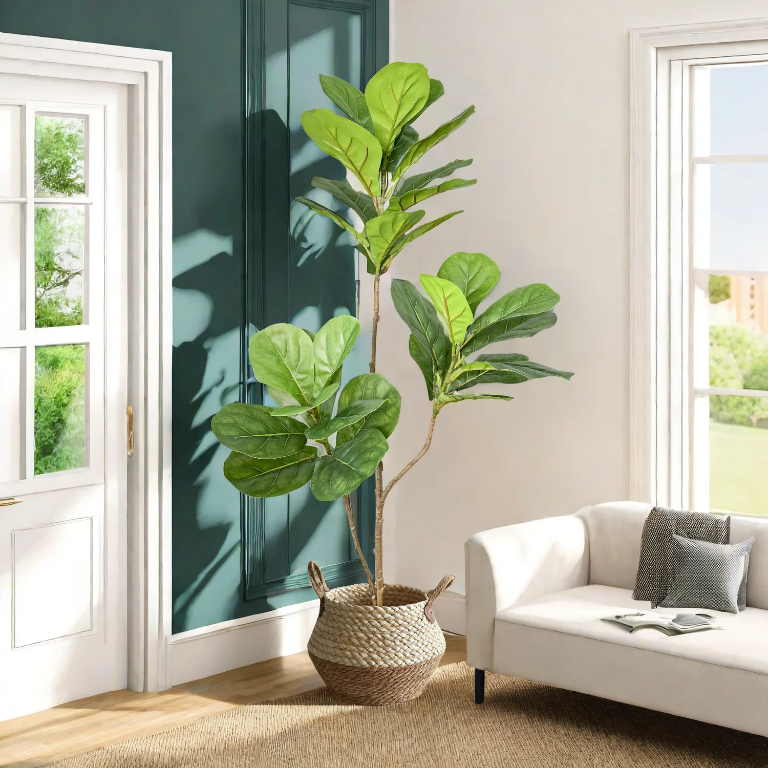 70/135cm Artificial Ficus Tree - Rubber Plant Ficus บทวิจารณ์และราคา