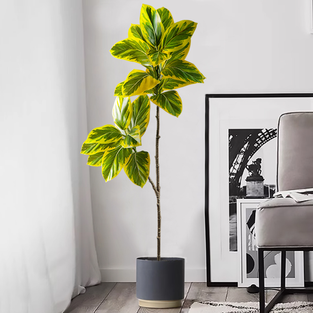 70-130cm Artificial Banyan Tre - Rubber Plant Ficus บทวิจารณ์และราคา
