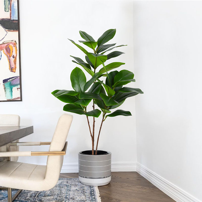 51in Large Artificial Plants F - Rubber Plant Ficus บทวิจารณ์และราคา