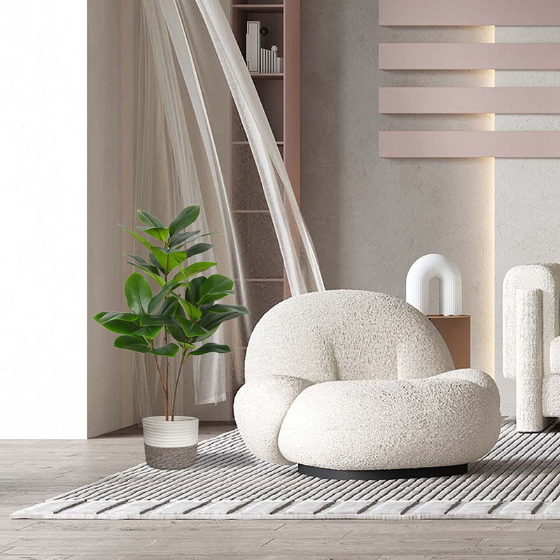 51in Large Artificial Plants F - Rubber Plant Ficus บทวิจารณ์และราคา