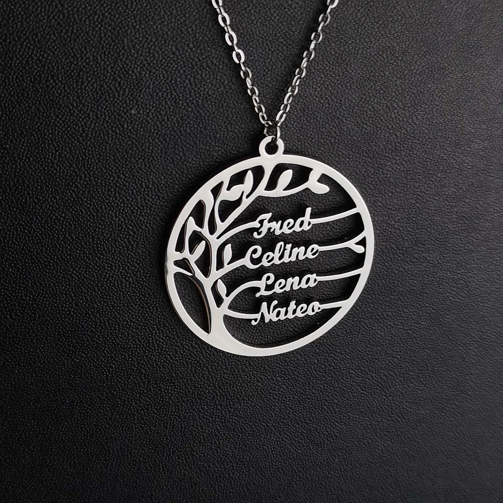Custom Tree of Life Necklace f - Plant Parent Name บทวิจารณ์และราคา