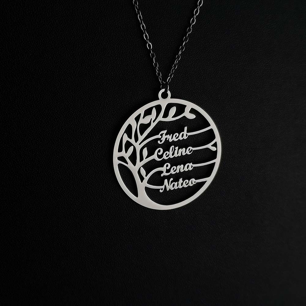 Custom Tree of Life Necklace f - Plant Parent Name บทวิจารณ์และราคา