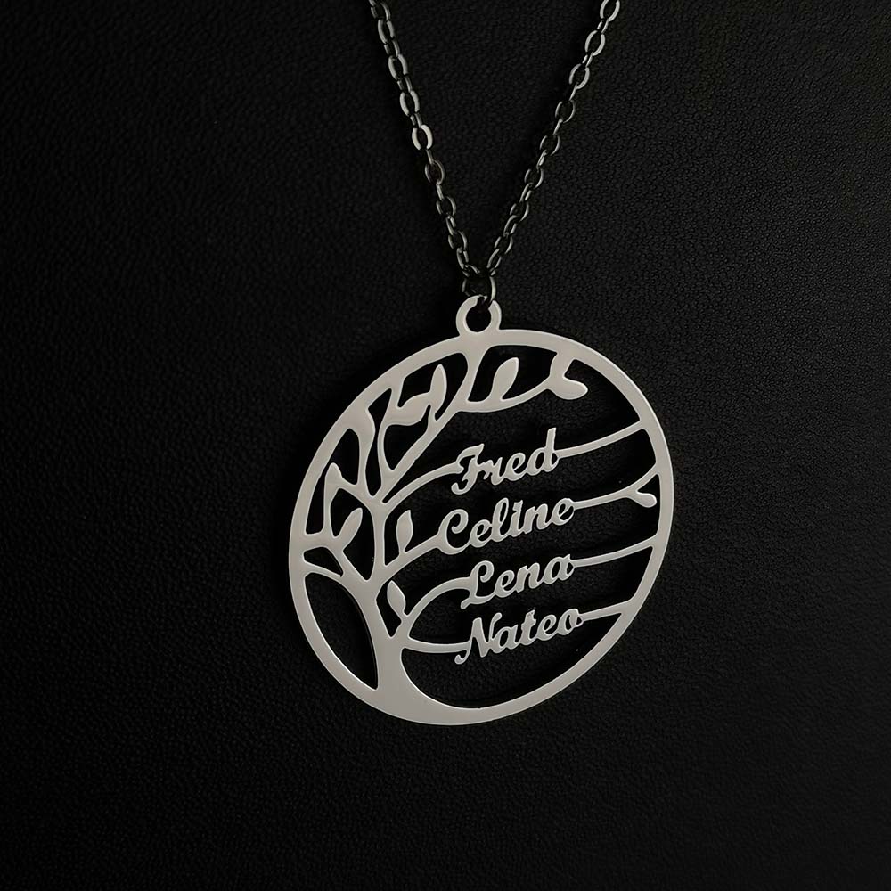 Custom Tree of Life Necklace f - Plant Parent Name บทวิจารณ์และราคา
