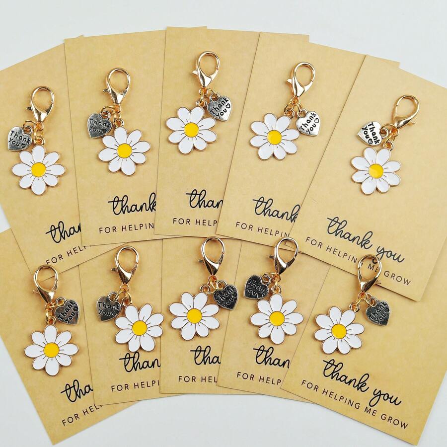 Enamel Daisy Keychains With Th - Plant Parent Free บทวิจารณ์และราคา
