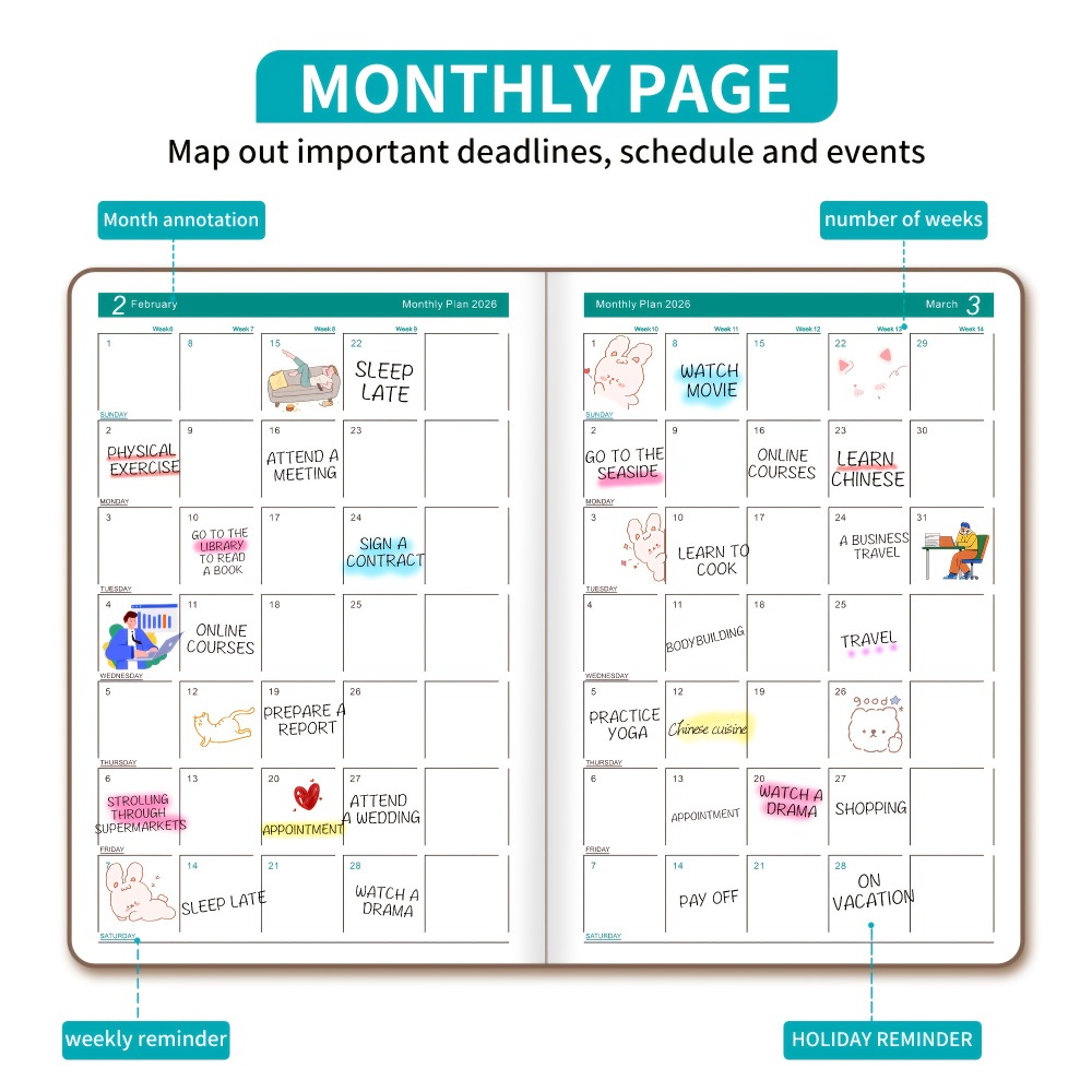2026 Planner Book, Self-Discip - Planned Parenthood บทวิจารณ์และราคา