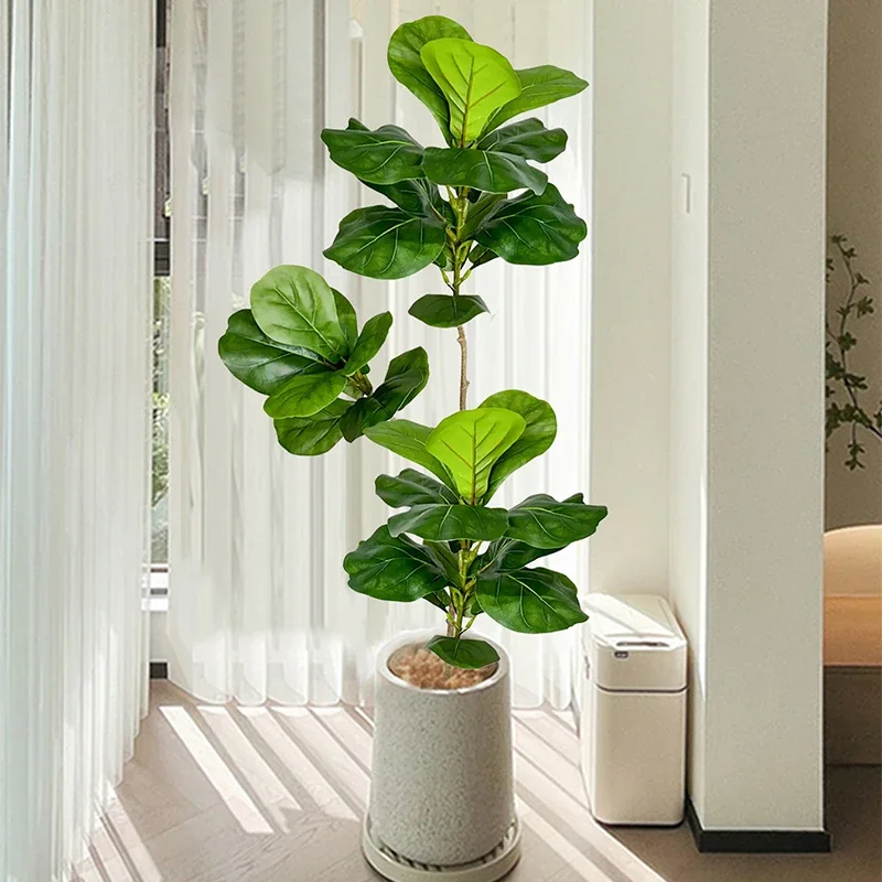 2-4.9FT Large Artificial Ficus - Rubber Plant Ficus บทวิจารณ์และราคา