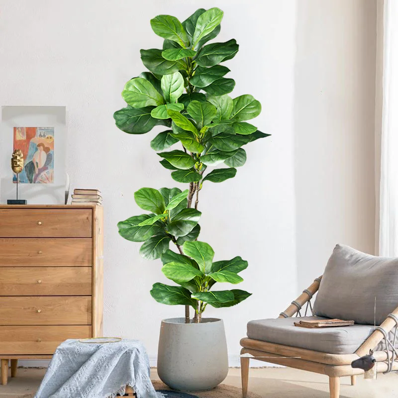 2-4.9FT Large Artificial Ficus - Rubber Plant Ficus บทวิจารณ์และราคา