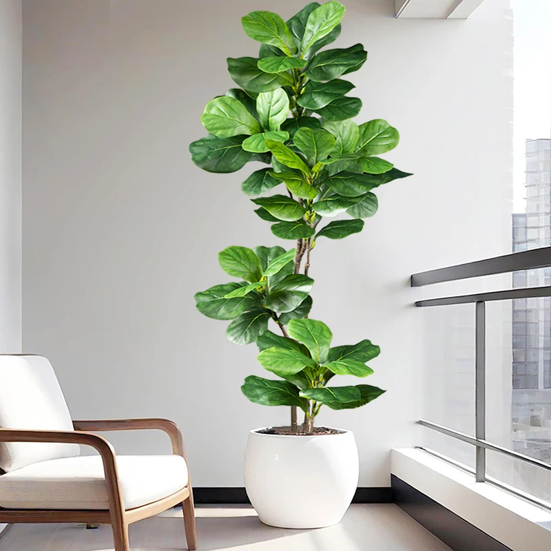 2-4.9FT Large Artificial Ficus - Rubber Plant Ficus บทวิจารณ์และราคา