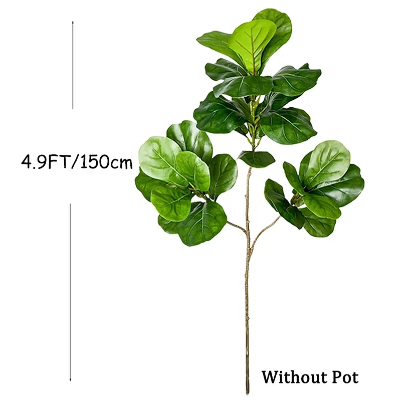 2-4.9FT Large Artificial Ficus - Rubber Plant Ficus บทวิจารณ์และราคา