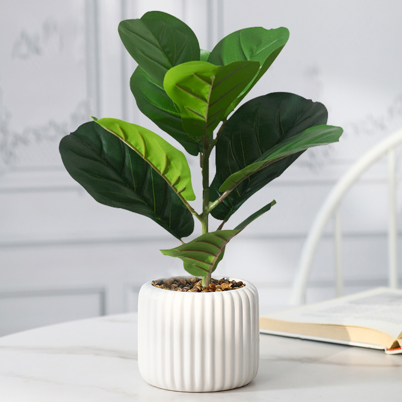 38cm Fake Ficus Tree Artificia - Rubber Plant Ficus บทวิจารณ์และราคา
