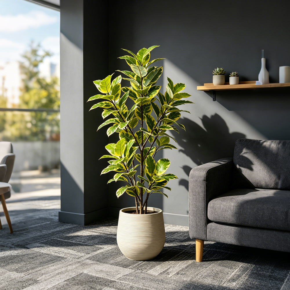 85-125cm Large Artificial Rubb - Rubber Plant Ficus บทวิจารณ์และราคา